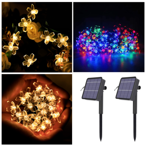 Instalatie solara flori Sakura, 6,5 m, 50LED - ShopSee - Magazin online