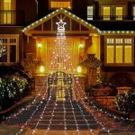 Instalatie solara tip turturi cu varf stea, 3,5 m, 350LED - ShopSee - Magazin online