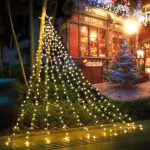 Instalatie solara tip turturi cu varf stea, 3,5 m, 350LED - ShopSee - Magazin online