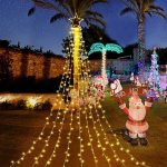 Instalatie solara tip turturi cu varf stea, 3,5 m, 350LED - ShopSee - Magazin online