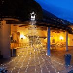 Instalatie solara tip turturi cu varf stea, 3,5 m, 350LED - ShopSee - Magazin online