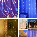 Instalatie luminoasa tip perdea exterior, 9x1m, 384LED, IP44 - ShopSee - Magazin online