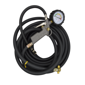 Furtun umflat roti cu manometru, 13m, fi 10.5mm, 2 scale - ShopSee - Magazin online
