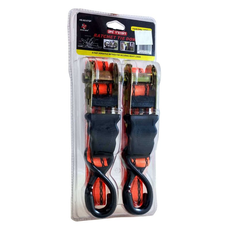Set 2 x Chinga de siguranta cu clichet si carlig, 4.5 metri - ShopSee - Magazin online