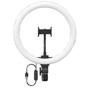 Lampa circulara cu trepied, 3 faze lumina, 18 inch - ShopSee - Magazin online