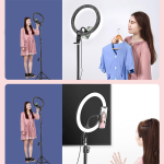 Lampa circulara cu trepied, 3 faze lumina, 18 inch - ShopSee - Magazin online