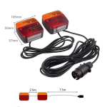 Set de lampi magnetice pentru remorca/rulota, 12/24V, 7 pini - ShopSee - Magazin online