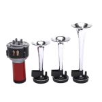 Claxon cu 3 goarne si compresor, furtun, 12V, 115dB - ShopSee - Magazin online
