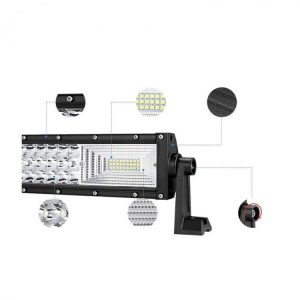 Proiector auto pentru offroad 270W, 90 LED, curbat - ShopSee - Magazin online