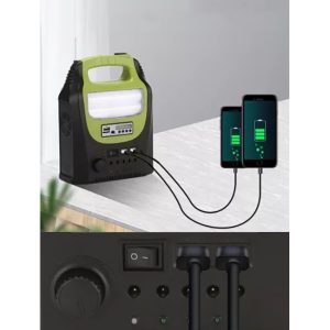 Sistem iluminare LED GD8071, panou solar, 3 becuri - ShopSee - Magazin online