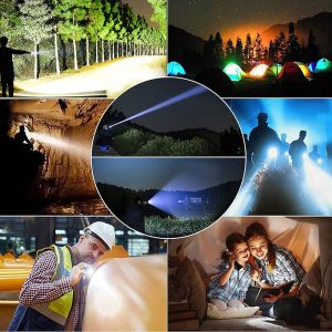 Lanterna LED, 3 moduri luminare, USB, 3800 lumeni, C812T6 - ShopSee - Magazin online