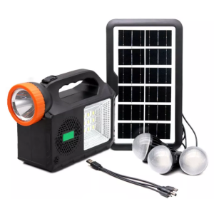 Sistem iluminare, 3 becuri, boxa BT, radio, 80W, GD102 - ShopSee - Magazin online