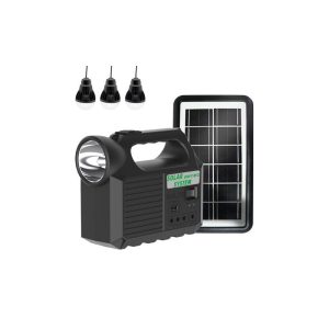 Sistem iluminare LED, 3 becuri, panou solar, GD8017 MK II - ShopSee - Magazin online