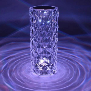 Lampa LED RGBW decorativa, design cristal, USB, cu telecomanda - ShopSee - Magazin online