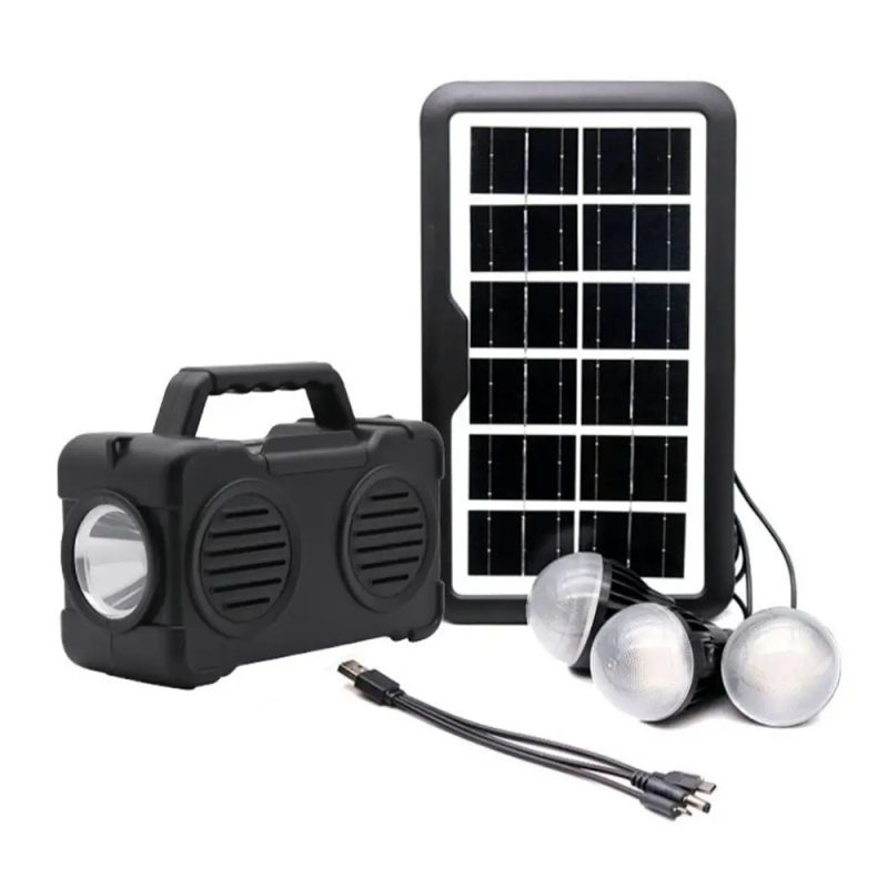 Sistem iluminare GD3000A, 3 becuri, boxa BT, radio - ShopSee - Magazin online