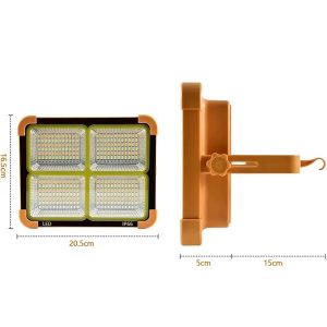 Proiector LED cu incarcare solara, 392 LED, 392W - ShopSee - Magazin online