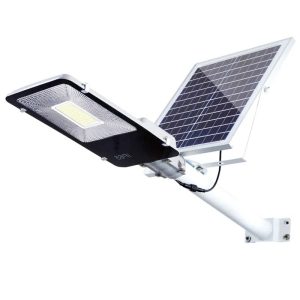 Lampa solara LED, telecomanda, suport prindere, 300W - ShopSee - Magazin online