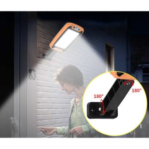 Lampa solara cu suport si telecomanda, 124 LED, 20W - ShopSee - Magazin online