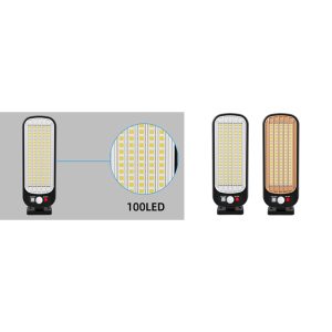 Lampa LED cu panou solar, 100 SMD, telecomanda, 30W - ShopSee - Magazin online