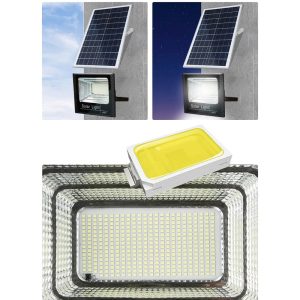 Proiector LED cu panou solar, telecomanda, 400W - ShopSee - Magazin online