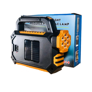 Lanterna de mana HS8029 1B, LED COB, panou solar, USB - ShopSee - Magazin online