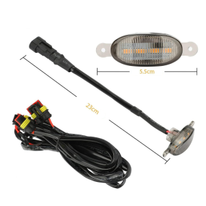 Set 5 x Lampi auto 4COB, lumini de zi, prindere in grila, 12V - ShopSee - Magazin online