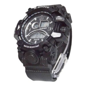 Ceas R Shock, quartz, alarma si cronometru, negru - ShopSee - Magazin online