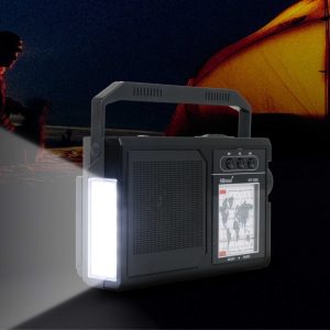 Radio cu panou solar KTF1651, FM/AM/SW, BT/USB/TF, lanterna, 5V - ShopSee - Magazin online