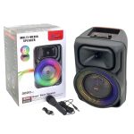 Boxa portabila cu microfon ZQS8147, 45W PMPO, BT/FM/USB/AUX, RGB - ShopSee - Magazin online
