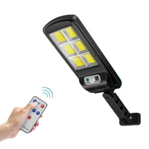 Lampa solara LED cu suport de prindere, telecomanda, 10W - ShopSee - Magazin online