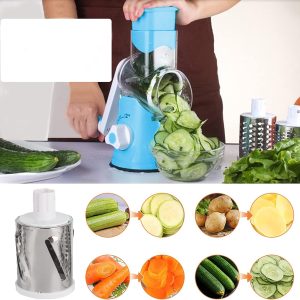 Masina de tocat legume QC44, 3 lame interschimbabile din inox - ShopSee - Magazin online