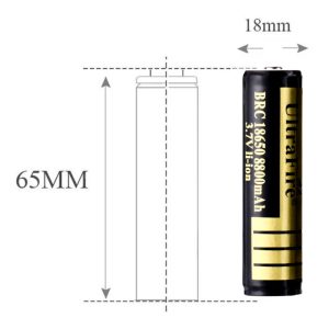Set 2 acumulatori tip 18650, 8800mAh, 3.7V, cu varf - ShopSee - Magazin online