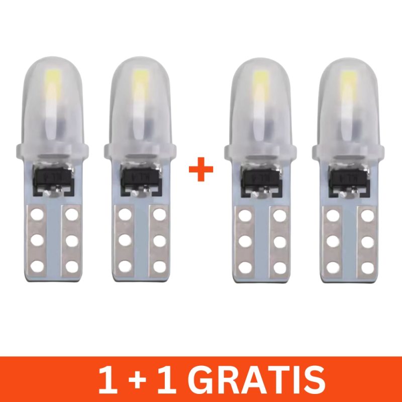 Set 2 x Becuri auto T5, 1.2W, 12V, 1+1 gratis - ShopSee - Magazin online