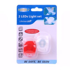 Set 2 lumini pentru bicicleta 0709132, rosu si alb, 1+1 gratis - ShopSee - Magazin online