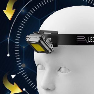 Lanterna de cap C182, LED COB, 800lm, raza 50m, IPX4, 1+1 gratis - ShopSee - Magazin online