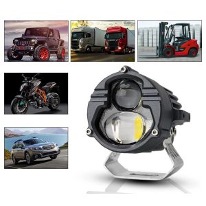 Set 2 proiectoare auto LED cu lupa, 3 faze, 12/24V, 100W/set - ShopSee - Magazin online