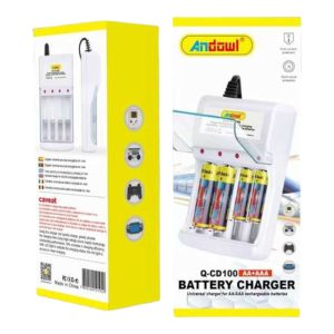 Incarcator pentru baterii tip AA/AAA, 4 sloturi, LED, 220/1.2V - ShopSee - Magazin online