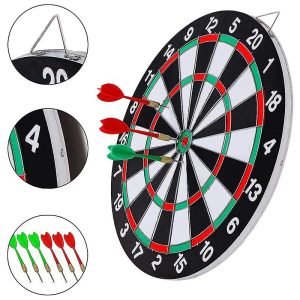 Tabla darts clasica, 6 Sageti, 38cm - ShopSee - Magazin online