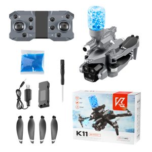 Drona K11 cu lansator de bile de apa, camera tripla HD, WIFI - ShopSee - Magazin online