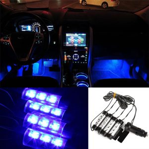 Set 4 x lumini ambientale auto LED, interior, TY780, 1+1 gratis - ShopSee - Magazin online