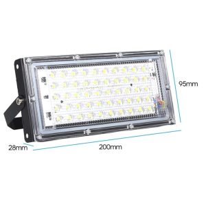 Proiector LED SMD pentru exterior, 50W, 12V, 6500K, cu clesti - ShopSee - Magazin online