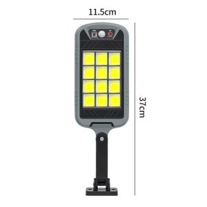 Lampa solara LED 144COB C141, 80W, senzor, telecomanda, 6500K - ShopSee - Magazin online