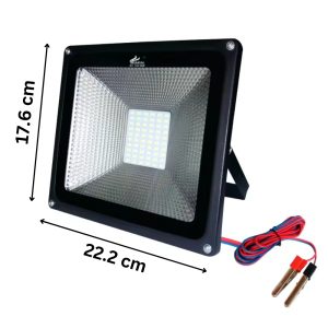 Proiector LED cu clesti, 60LED SMD, 30W, 12V, IP66, camping - ShopSee - Magazin online