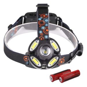 Lanterna de cap 5LED, CREE/4COB, 1200lm, 6500K, USB, strobo, 100m - ShopSee - Magazin online