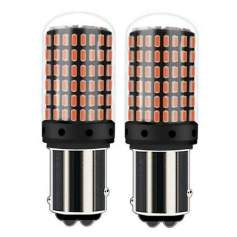 Set 2 becuri auto 1157 BAY15D, 2 faze, lumina rosie, P21/5W, 12V - ShopSee - Magazin online