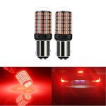 Set 2 becuri auto 1157 BAY15D, 2 faze, lumina rosie, P21/5W, 12V - ShopSee - Magazin online