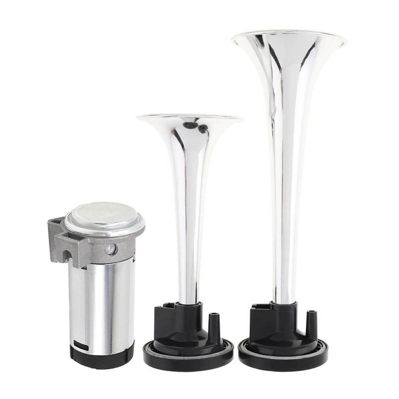 Set claxon cu 2 goarne si compresor, 12V - ShopSee - Magazin online