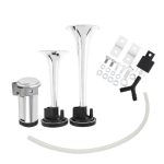 Set claxon cu 2 goarne si compresor, 12V - ShopSee - Magazin online