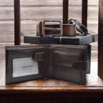 Set portofel si curea din piele naturala, bratara, cutie cadou - ShopSee - Magazin online