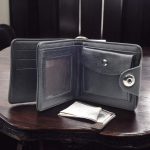 Set curea piele, portofel, husa chei, sigla Mercedes, negru/maro - ShopSee - Magazin online
